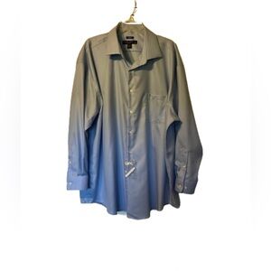 Men’s blue button down dress shirt